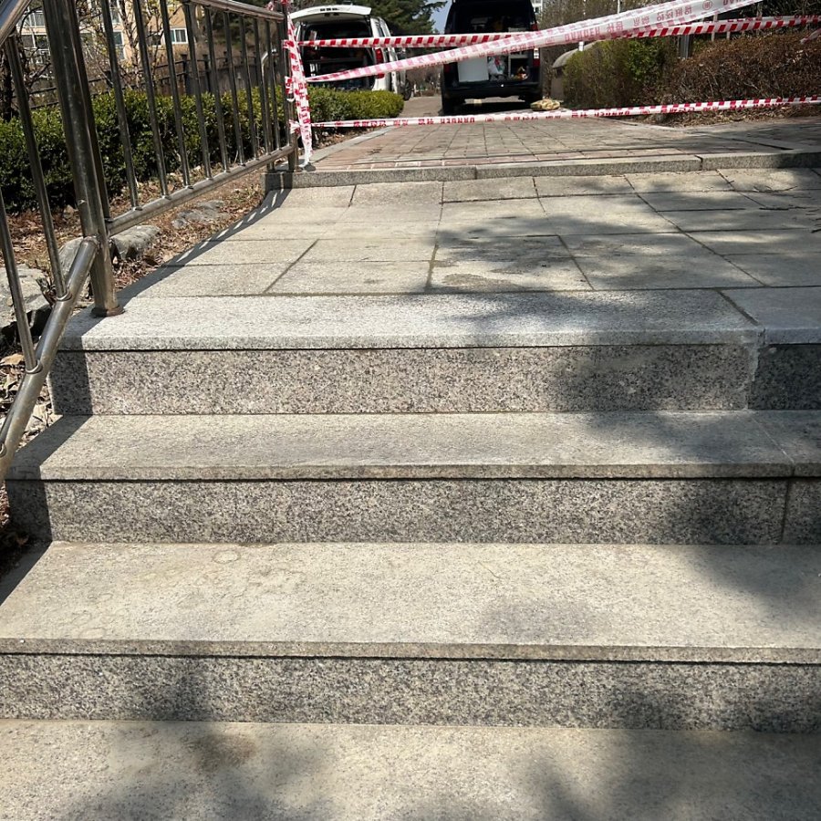 인천 철재계단 보수 도장